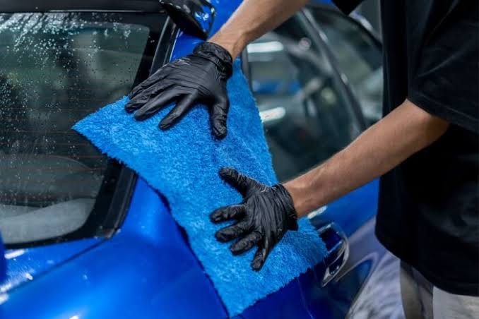 Professional auto-detailing workspace at A-1 HANDWASH in Sacramento
